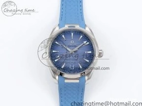 0218 GoAnywhere Aqua Terra 41mm VSF 1:1 Best Edition Summer Blue Dial on Blue Rubber Strap A8900 Super Clone 7719